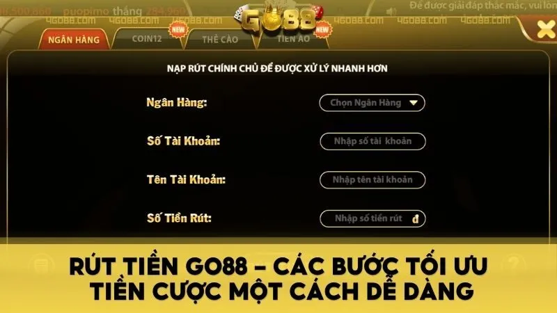 Rút tiền GO88