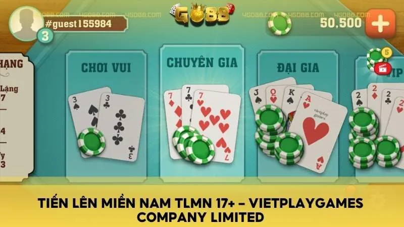 Tiến Lên Miền Nam TLMN 17+ – VIETPLAYGAMES COMPANY LIMITED - Chơi online, nhiều bàn chơi và giải đấu, phần thưởng giá trị