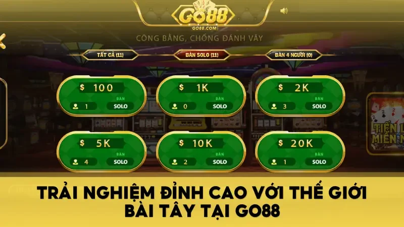 Khám phá thế giới game bài đổi thưởng đỉnh cao tại Go88